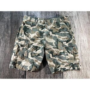 Levi's Strauss & Co Camo Cargo Shorts Men's Size 38 Secure Green 100% cotton